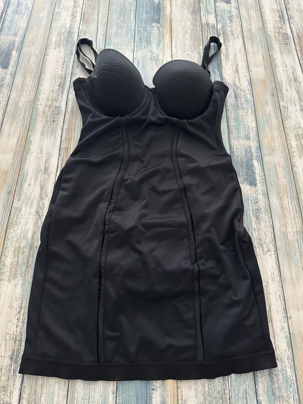 Maidenform Flexees Slip Women’s 36B With Built In Bra Shapewear M2304 Black